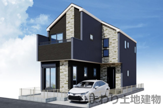 【外観】 | 南区豊町  1号棟 1期 | イメージパース（完成時に現況と異なる場合は現況優先となります）