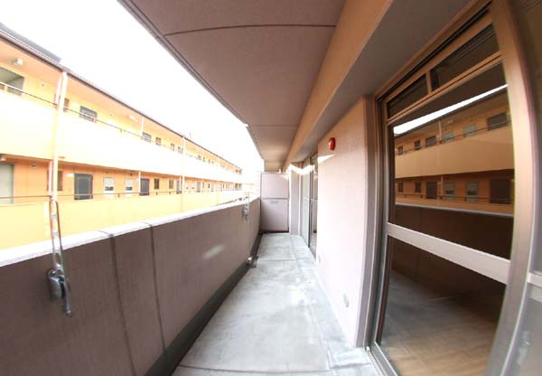 和泉市府中町２丁目の賃貸マンションのバルコニー|お洗濯にも便利なバルコニー付き