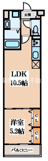 【間取り】 | フォレストクリエオーレ枚岡弐番館