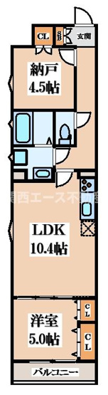 【間取り】 | フォレストクリエオーレ枚岡弐番館