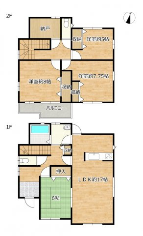 壬生町表町　中古戸建の間取り