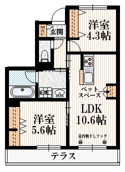 ルピナスの間取り