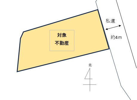 東区温品町の土地図