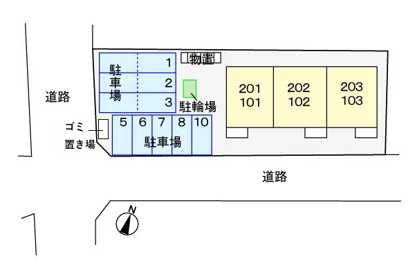 アルカサールみのりの区画図