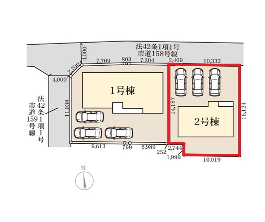 リーブルガーデン  水戸元吉田町　10期　2の区画図|内覧、気になる他の物件と合わせての現地ご案内も可能です。HPから、またお電話でも、お気軽にお問い合わせください。
