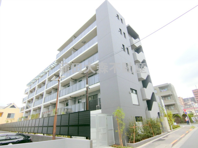 メイクス池上LUCEの外観|2021年7月築　RC鉄筋コンクリート造地上6階建て1K～1LDK総戸数63戸　東京都大田区池上6丁目　東急池上線池上駅最寄りの人気分譲賃貸マンション　ペット可インターネット無料