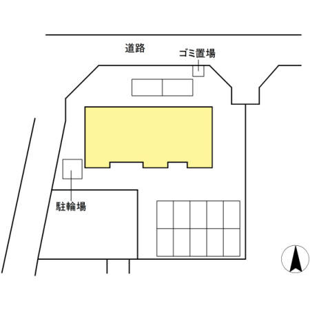 プレジオ六番館の区画図
