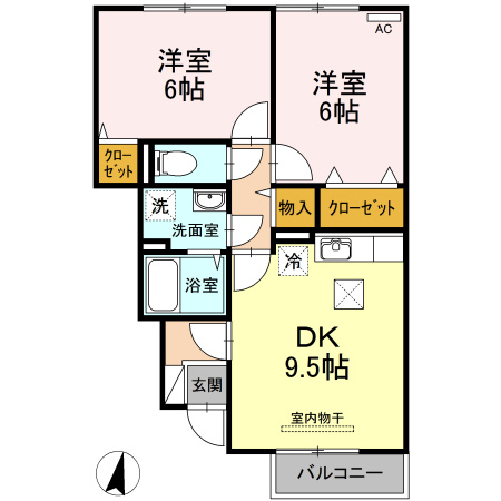 プレジオ六番館の間取り