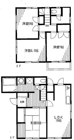 【間取り】 | 牧野貸家