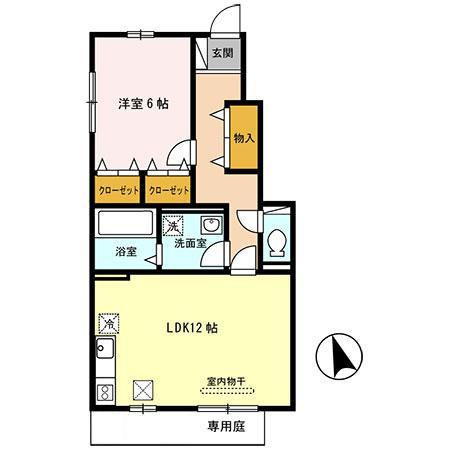 ヴェルコート　B棟の間取り