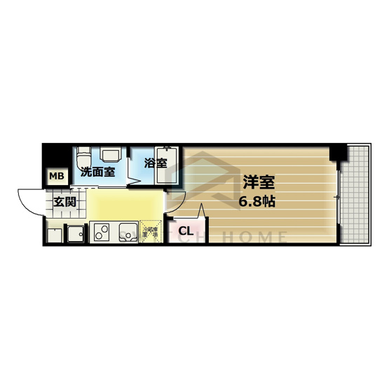 【間取り】 | M’プラザ小阪駅前 | 間取りです