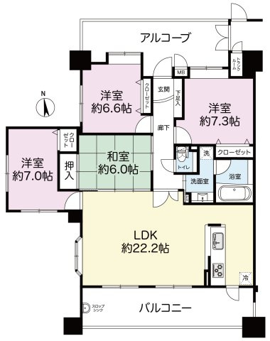 【間取り】 | アダージュ原五番館