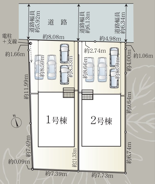 藤枝市茶町　第6／の区画図
