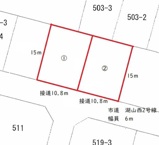 【土地図】 | 鳥取市湖山町西2丁目 土地
