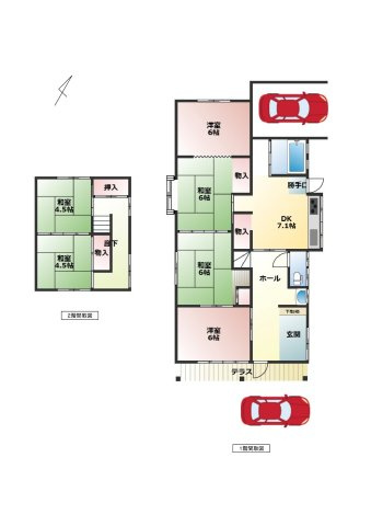 【間取り】 | 五十嵐中島1丁目貸家