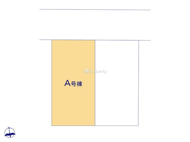 水戸市双葉台1丁目　新築戸建　A号棟の区画図
