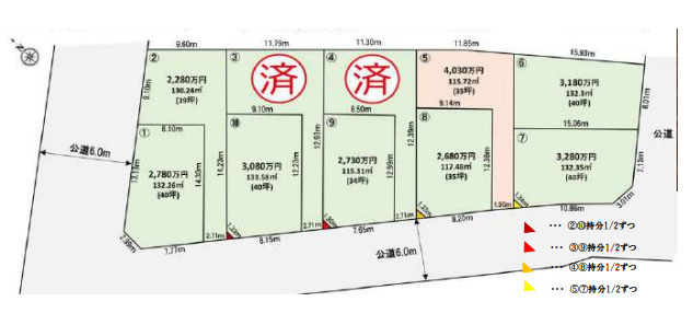 入間市下藤沢２丁目10区画　新築戸建の区画図