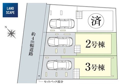 【区画図】 | 藤沢市鵠沼花沢町 新築戸建 全3棟