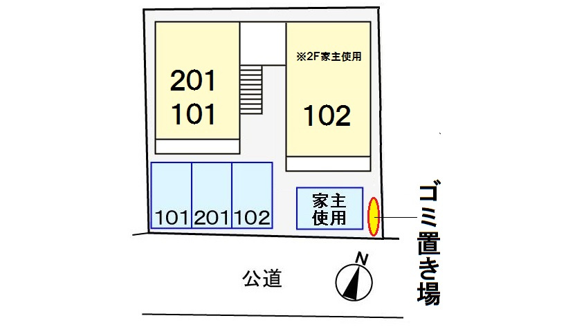 リバーサイドSの駐車場