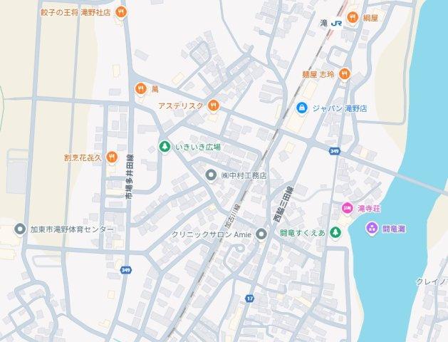 加東市上滝野　新築一戸建ての地図