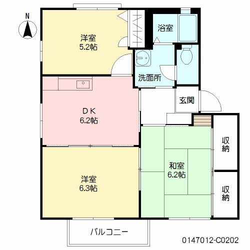 みずき本城　C棟の間取り