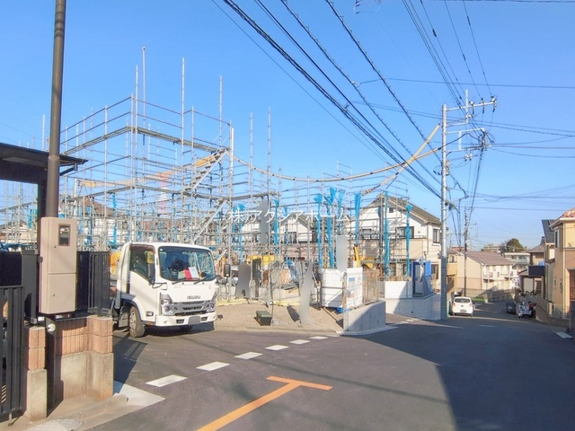 所沢市上新井1丁目・全6棟　新築一戸建　6号棟　の前面道路含む現地写真|現地写真　2025年12月23日撮影