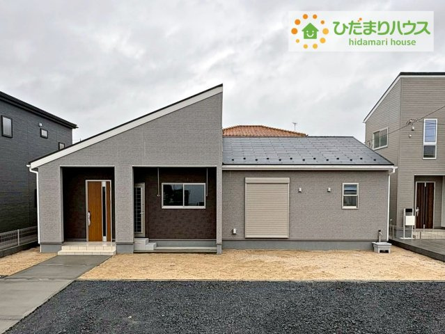 常陸大宮市中富町第3　新築戸建　2号棟の外観|スタイリッシュな外観です(^^)/