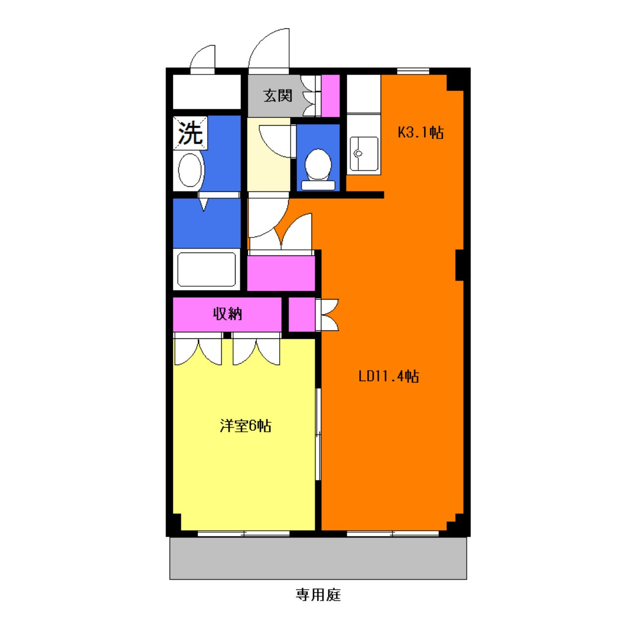 ＴＨ・ルミナスの間取り|間取りは現況優先