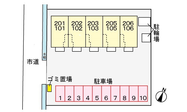 ガーデン クラールの区画図