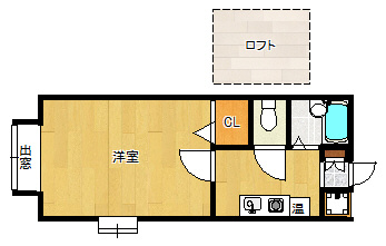 【間取り】 | パンシオンヴィラ久留米E棟