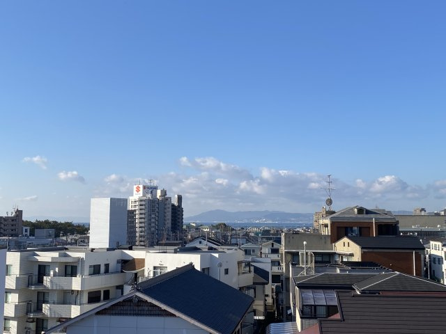 クレドール須磨2の展望|遠景に瀬戸内海　淡路島を望みます