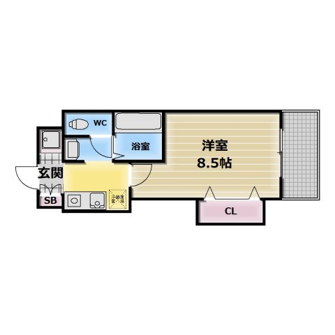 【間取り】 | M’プラザ今里 | 使いやすい間取りです