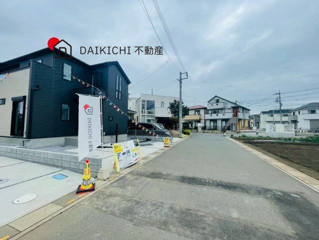 【前面道路含む現地写真】 | 北本市下石戸下5期　新築戸建　全4棟　3号棟