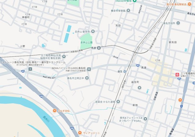 桑名市矢田　第1期　新築一戸建ての地図