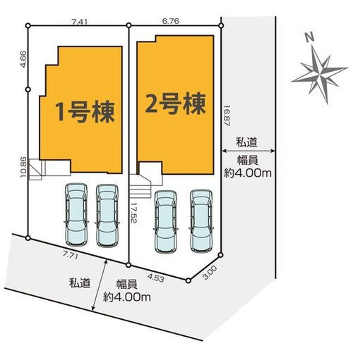 【KEIAI　Grace】西東京市向台町14期の区画図