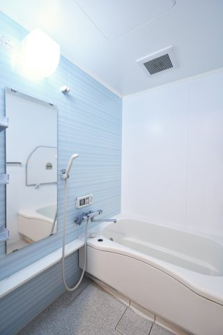 ソフィア上尾A棟の浴室|湯船で一日の疲れをほどくバスルーム。静かな灯りの中で深呼吸したくなる落ち着きです。早めにお湯を張って、子どもと入っても自分時間で浸かっても◎。明日が少し軽くなる場所です。週末は長風呂も。