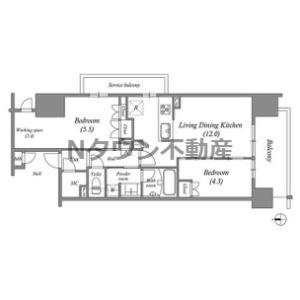 【間取り】 | オーパスレジデンス名古屋ステーション | 間取りです。