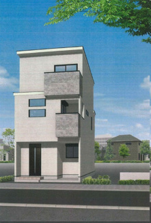 【外観パース】 | 御供田２丁目新築一戸建 | 外観パース