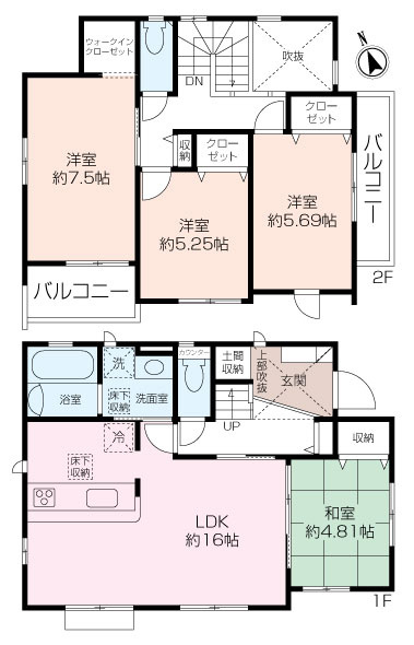 平作2丁目新築戸建　1号棟の画像