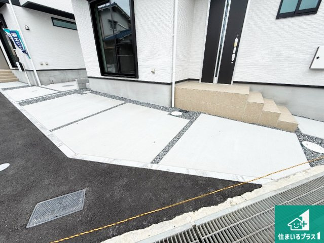29(土)30(日)現地説明会！◆藤井寺市小山　全3邸の駐車場|駐車スペース！散水栓があるので、こまめに愛車を洗えます！