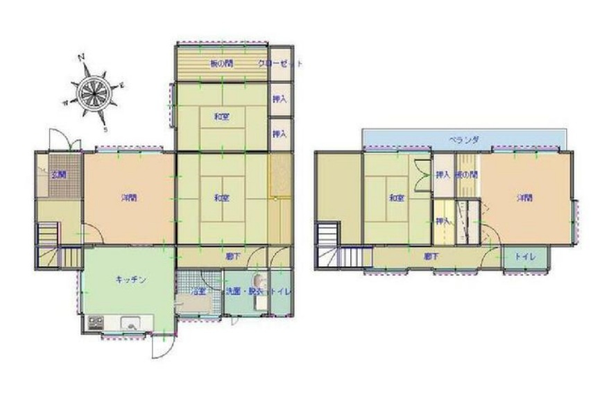 【中古戸建】足利市利保町1丁目の間取り|■間取り図｜敷地面積：281.02（約85坪）　建物面積：126.54（約38.27坪）