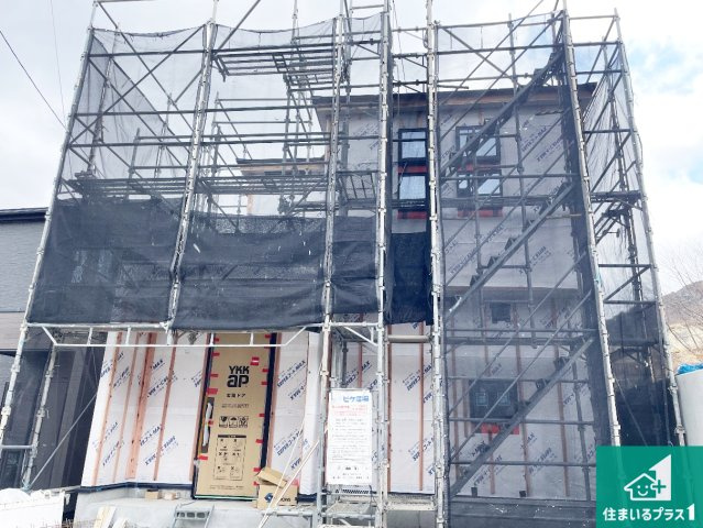 大津市坂本　新築一戸建ての外観|現在建築中！落ち着いた街並みで新生活を始めることが出来そう！周辺の物件も併せてご紹介させて頂きます！