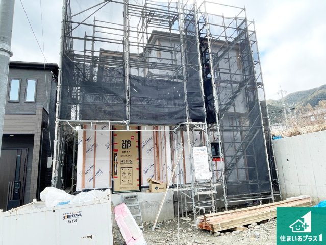 大津市坂本　新築一戸建ての外観|現在建築中！落ち着いた街並みで新生活を始めることが出来そう！周辺の物件も併せてご紹介させて頂きます！