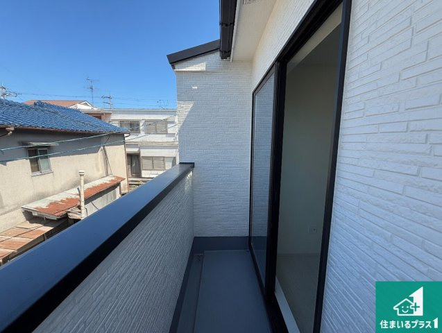 藤井寺市小山　第1期　新築一戸建てのバルコニー|日当たりのよいバルコニー！お部屋が開放的に！