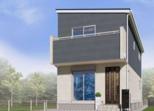 川越市小仙波町3丁目全5区画　新築戸建の外観パース