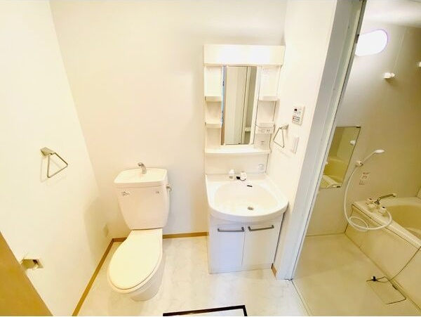 エントピアヤダⅡの独立洗面台|独立洗面台、朝の身支度には欠かせません