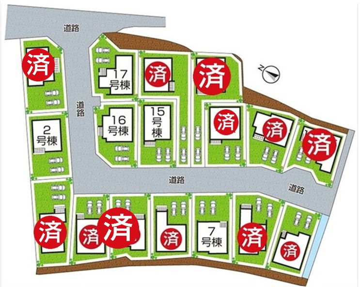 大津市坂本　新築一戸建ての区画図|全１７区画