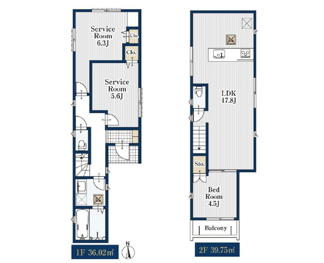 【間取り】 | 練馬区羽沢２丁目　新築戸建て | たっぷりの陽光が差し込み、開放感あふれる心地よい空間です