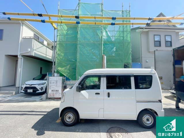 乙訓郡大山崎町大山崎鏡田　第2期　新築一戸建ての外観|周辺は落ち着いた街並みの住宅地！子育てがしやすい住環境です！まだ未完成ですが、現地でしかわからない事もございます。是非一度ご覧ください。