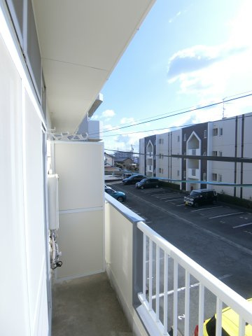 カクサン可美タウンシングルのバルコニー